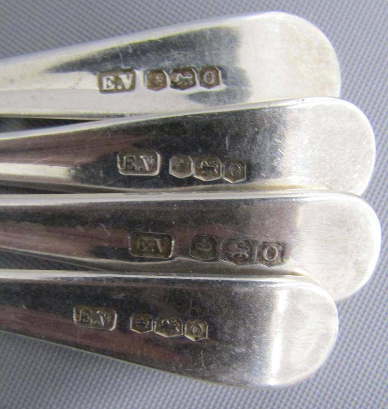 Mixed collection of silver teaspoons includes possibly Robert Wallis London 1840, Viners Sheffield - Bild 13 aus 15