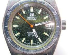 Tissot Visodate automatic seastar P.R 516 black face gent's wristwatch