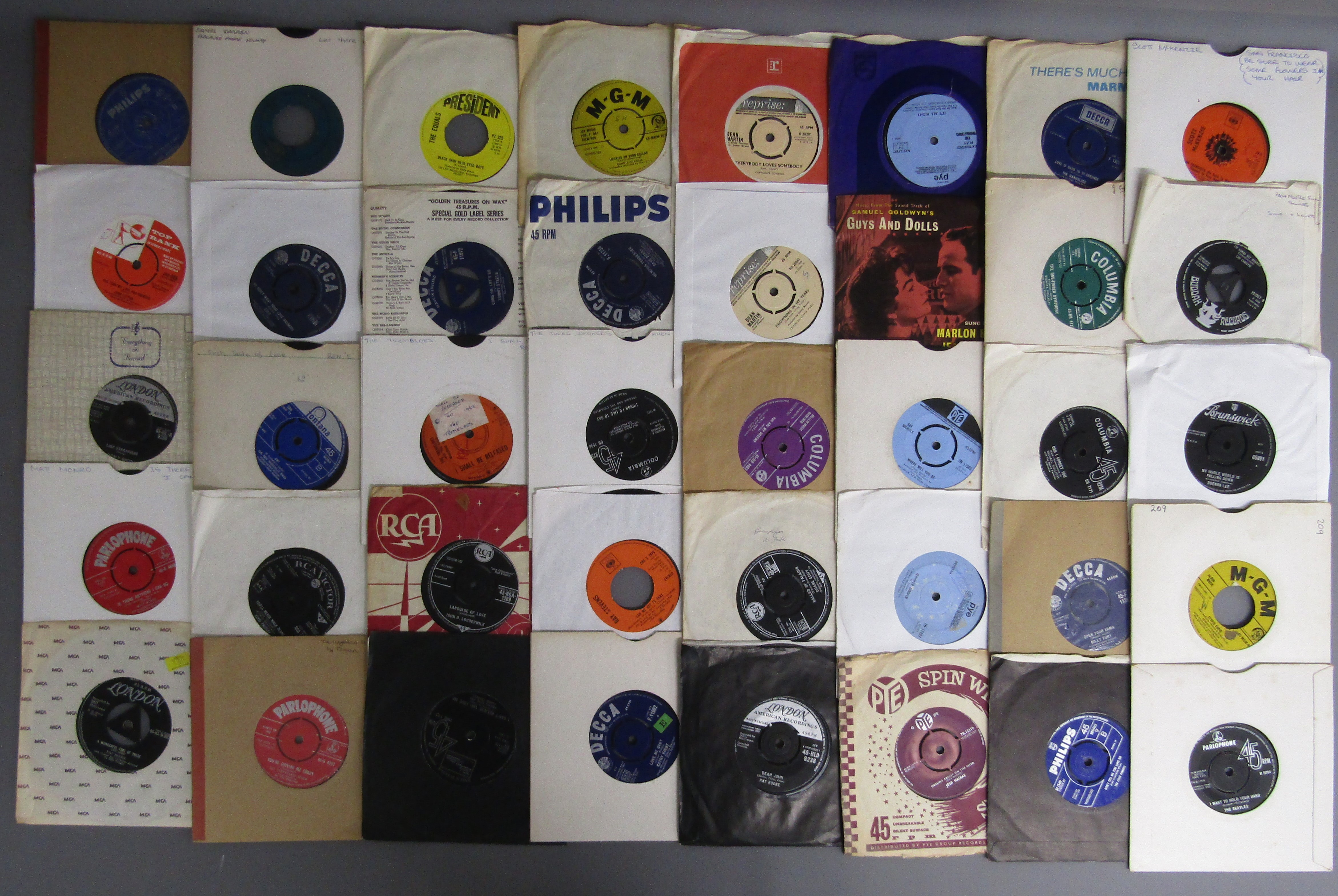 Large collection of approx. 350 7" singles - includes The Beatles, Buddy Holly, Elvis, Kiki Dee, - Image 2 of 7