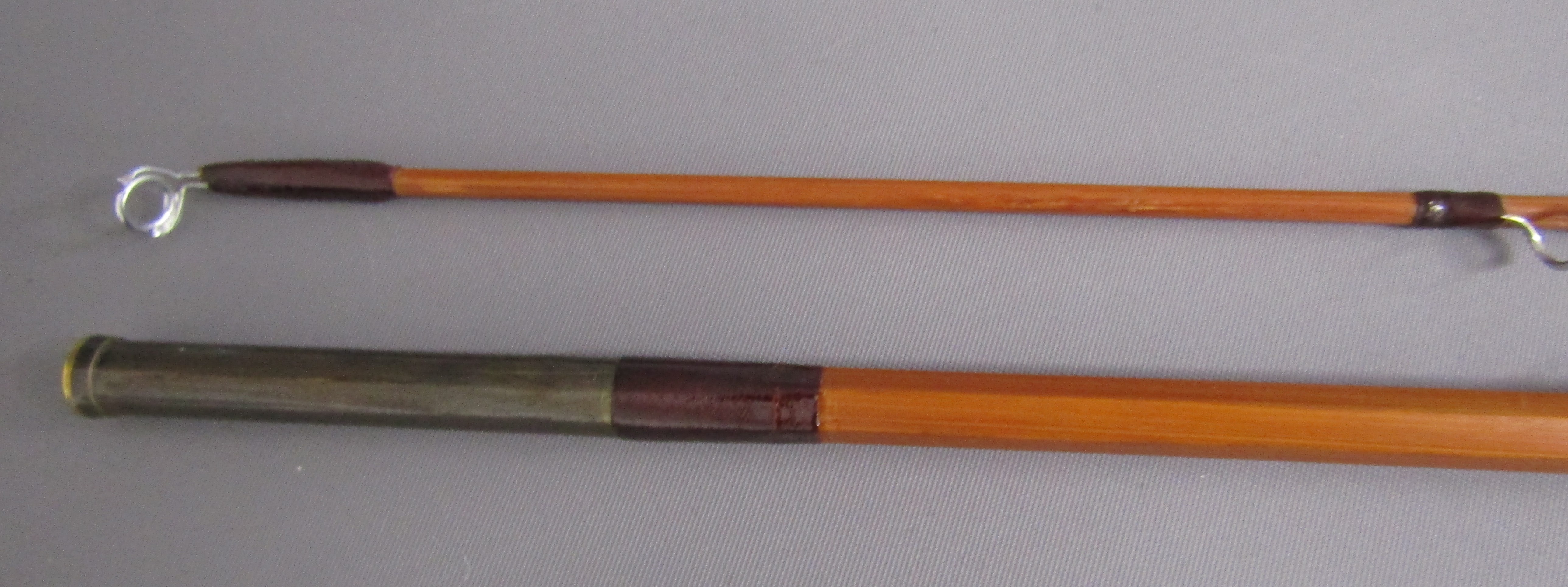 2 x J S Sharpe Ltd Aberdeen 'Scottie' split cane fishing rods - 2 piece 10ft screw joint includes - Image 9 of 9