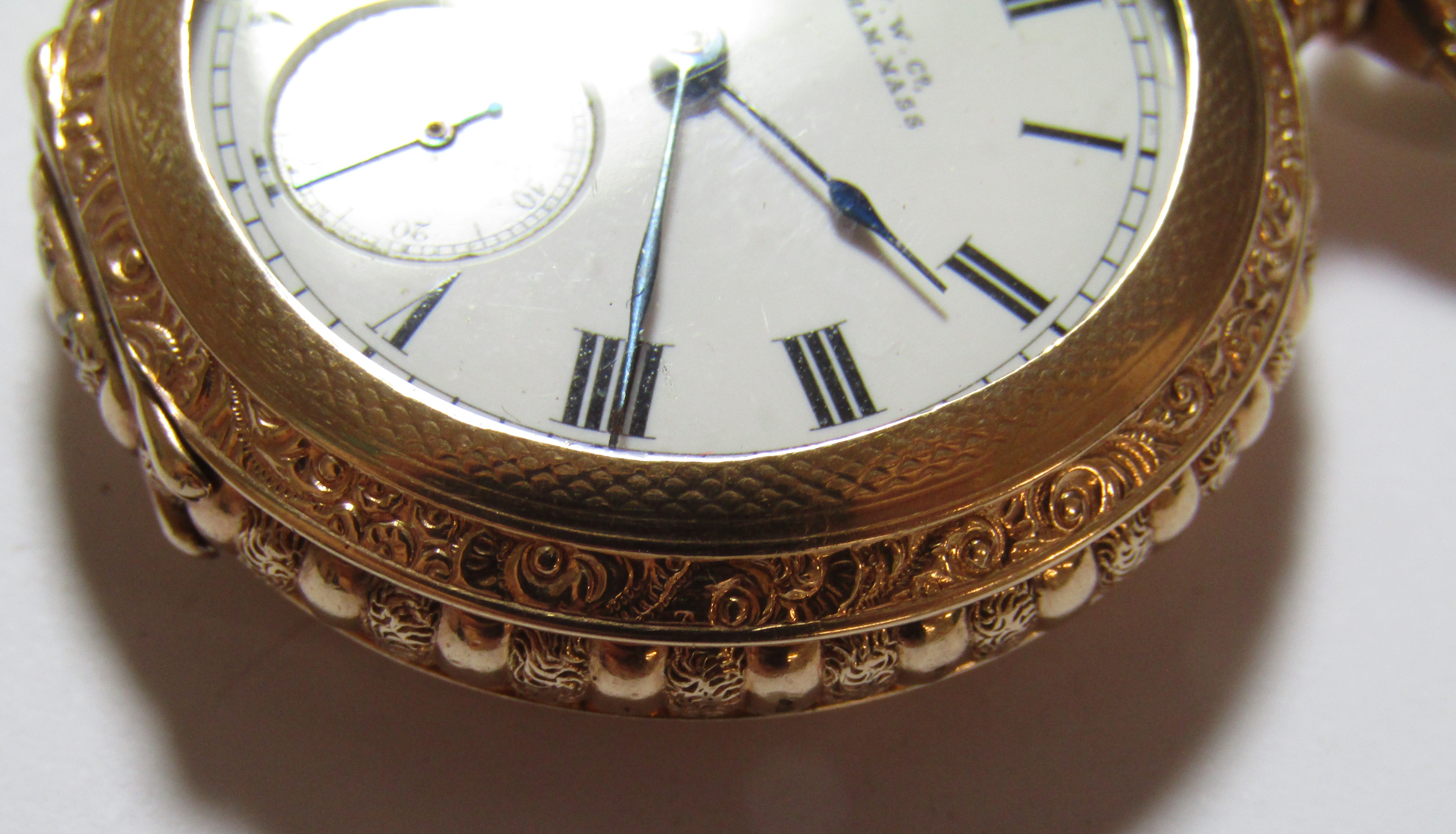 Waltham Riverside Maximus 19 jewels pocket watch, 3.5cm diam, - Image 2 of 7