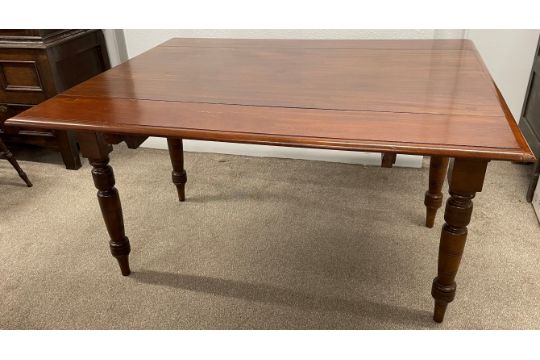 Victorian mahogany drop leaf table - approx. 136cm x 111cm x 77cm - Image 1 of 3