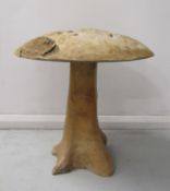 Wooden garden mushroom stool