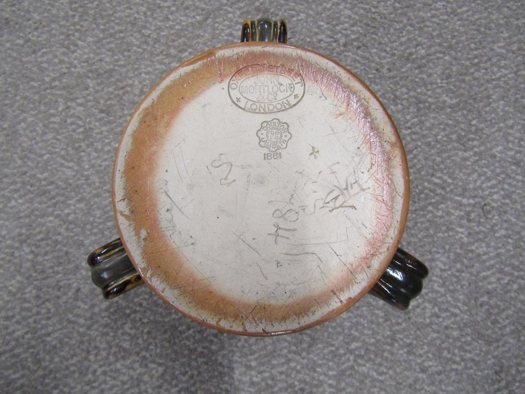 Doulton Lambeth tyg "In Commemoration of the General Election of 1880, when for the first time in - Image 9 of 12