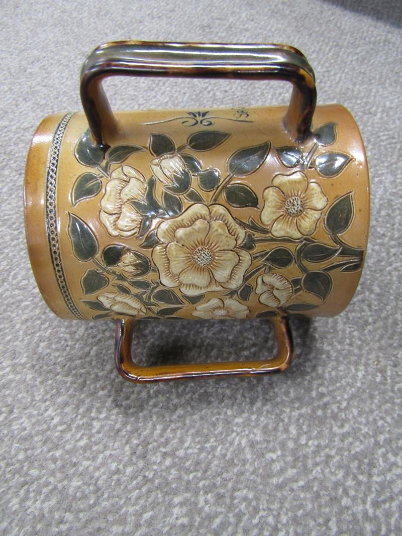 Doulton Lambeth tyg "In Commemoration of the General Election of 1880, when for the first time in - Image 10 of 12