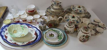 Collection of ceramics including Royal Cauldon Victoria, selection of Universal Ware and Aynsley