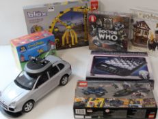 Lego 76047 Model kit, Einstein Chess Wizard, Porsche Remote Car, Doctor Who DVD game, Harry Potter