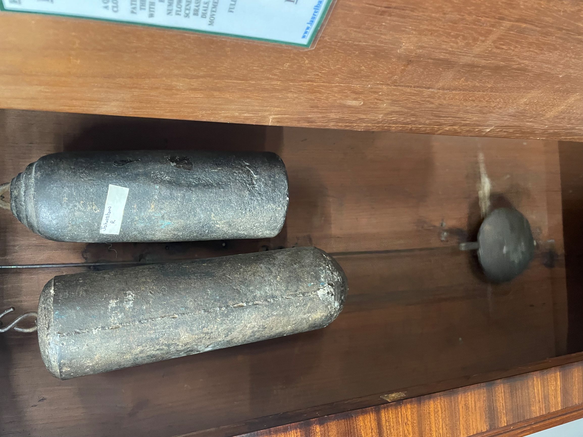 Early 19th century longcase clock by James Johnson of Linlithgow with 8 day movement in a flame - Image 8 of 8