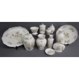 Aynsley 'Just Orchids' vases, plates, etc