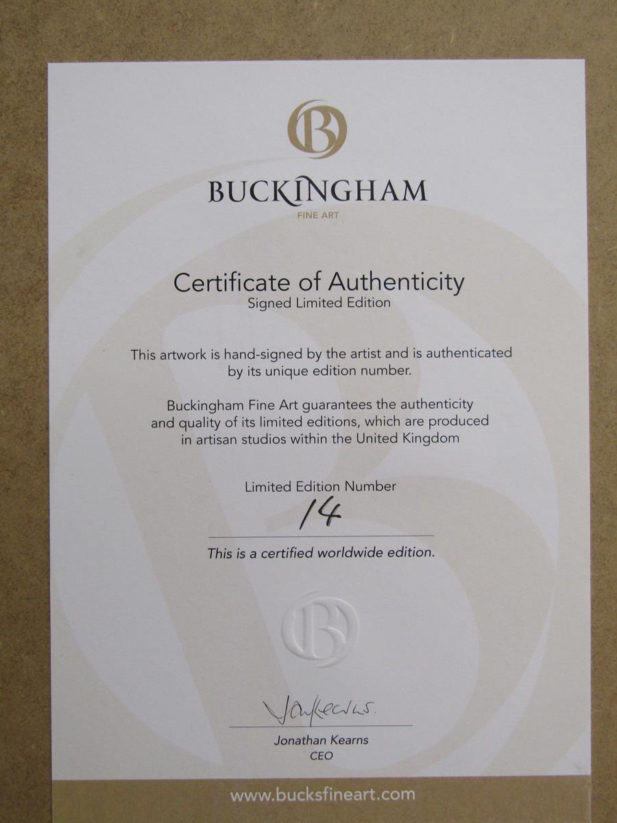 Ben Jeffery 'HRH' limited edition 14/75 studio edition giclee print - hand finished with palladium - Image 5 of 6