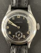 Longines 1940/50's wristwatch with Hirsch strap