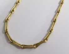 9ct gold necklace - length 44cm - total weight 15.9g