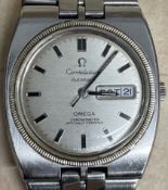 1970 Omega Constellation automatic chronometer gents wristwatch with day date aperture in a steel