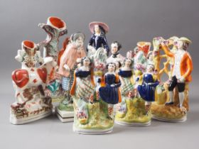 A 19th century Staffordshire figure, "Lord Shaftesbury", an early 19th century Staffordshire figure,