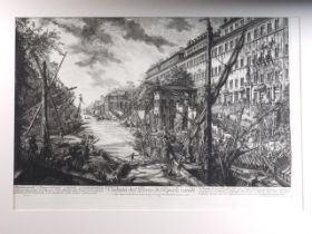 Giovanni Battista Piranesi: an 18th century engraving from "Vedute Di Roma", "Veduta del Porto di