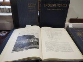 "English Homes", 9 vols illust, pub Country Life