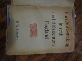 R W Symonds: "Furniture Making in 18th Century England", 1 vol illust, 1955, with torn dust jacket