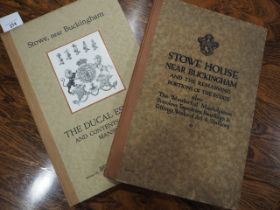 Stowe House... Auction catalogues, 2 vols illust, 1921 & 1922