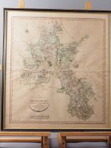 Carey: an early 19th century hand-coloured map of Oxfordshire and an early Ordnance Survey map of