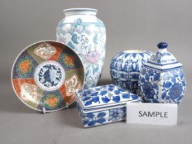 A selection of modern Oriental ceramics, various