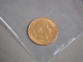 A gold half sovereign, dated 1903