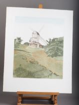 Catherine Grubb: a signed limited edition etching "The Hollow Land", 8/20, unmounted (crease top