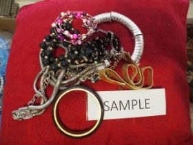 A large selection of costume jewellery, various