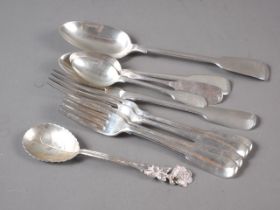 A selection of silver flatware various, 13.8oz troy approx