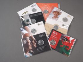 Eight Royal Mint UK £20 fine silver commemorative coins, various