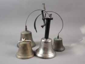 Two shop bells and two other bells