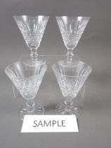 Two boxes of Waterford "Tramore" claret glasses (8)