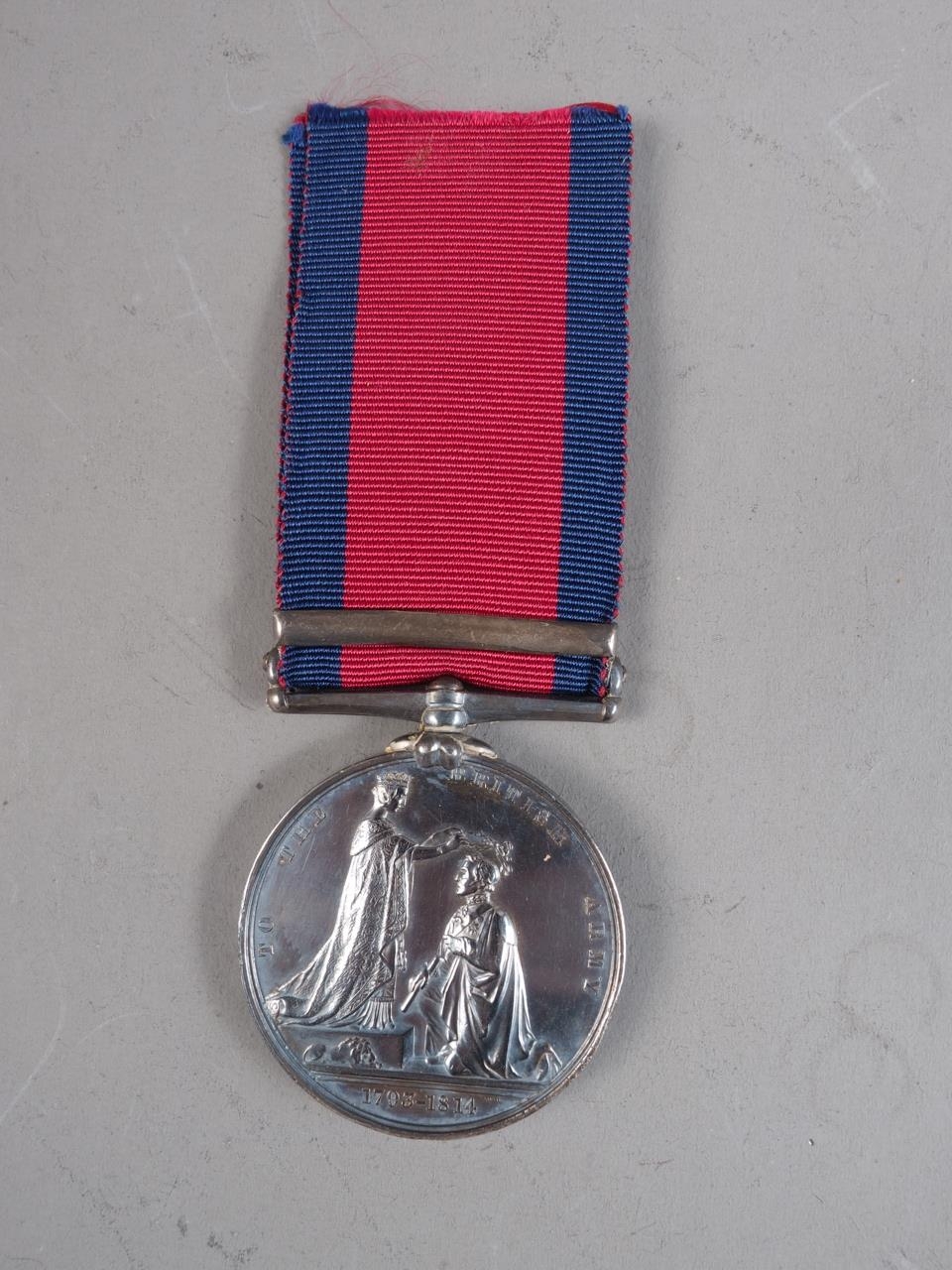 A military General Service medal 1809, awarded to Gunner Willaim Schofield, with Corunna bar, and - Image 2 of 6