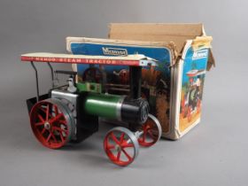 A Mamod steam engine tractor, in box (missing some components)
