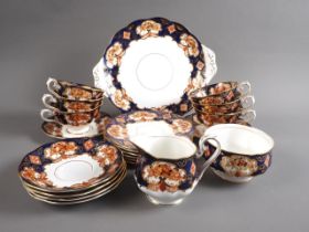 A Royal Albert bone china "Heirloom" pattern tea service for six