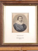 George Perfect Harding: en grisaille, a portrait of William Earl of Devonshire, 5" x 4 1/2", in