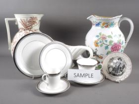 A Royal Doulton "Sarabande" pattern part combination service, a Wedgwood of Etruria and Barlaston