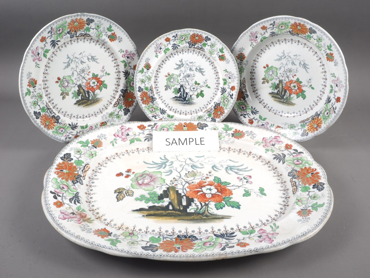 A 19th century Davenport "94" pattern part dinner service