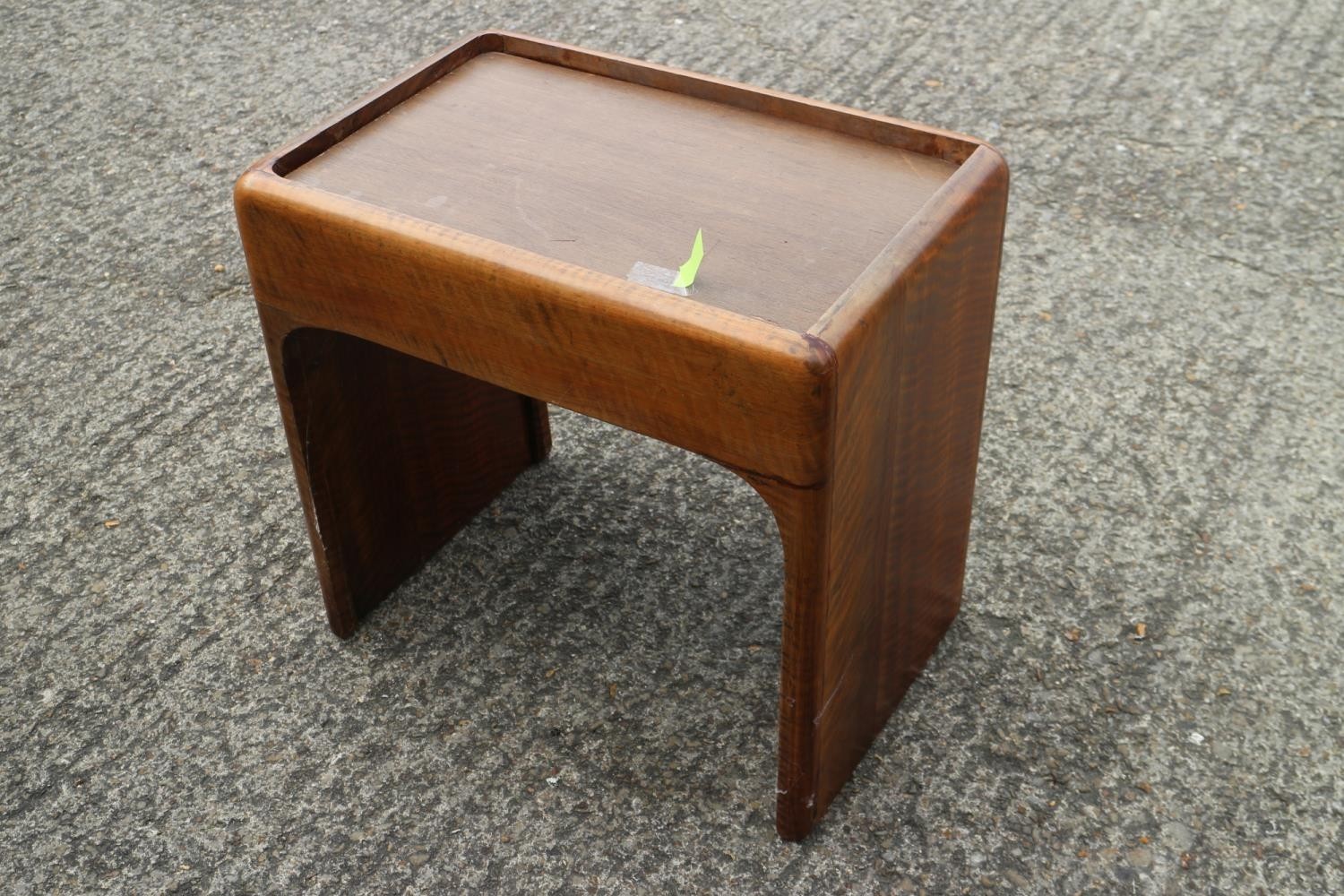 A 1930s walnut metamorphic cube desk, fitted three doors, concealed kneehole and three open corner - Image 6 of 6