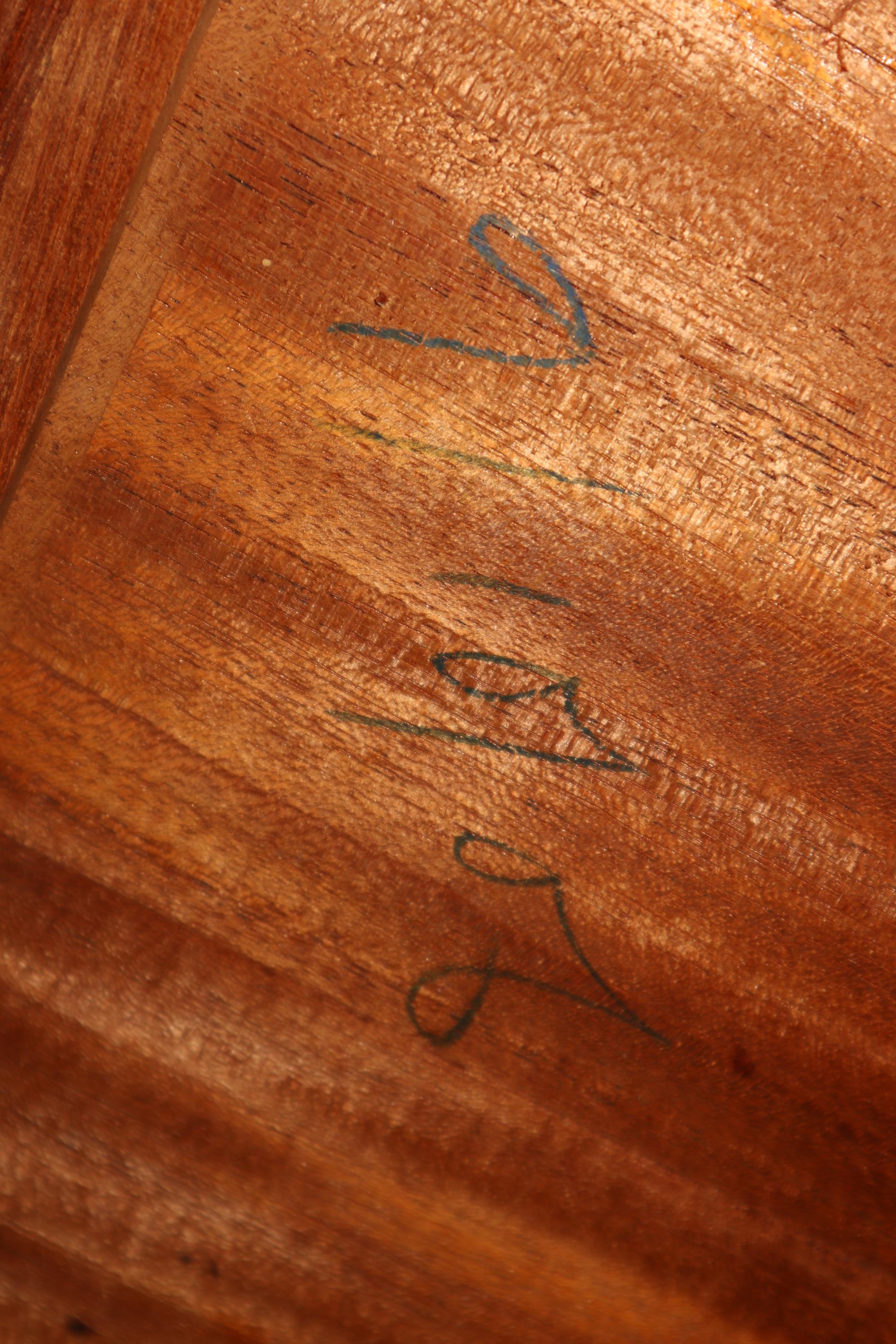 A Gillows style mahogany, satinwood banded and box line inlaid kidney-shape desk, fitted eight - Image 9 of 11