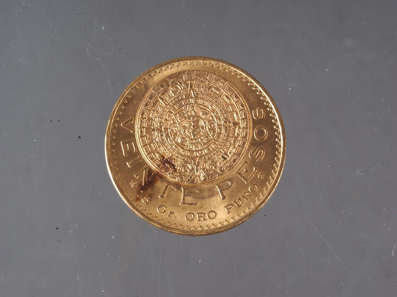 A Mexican 20 pesos gold coin, 16.8g - Image 2 of 2