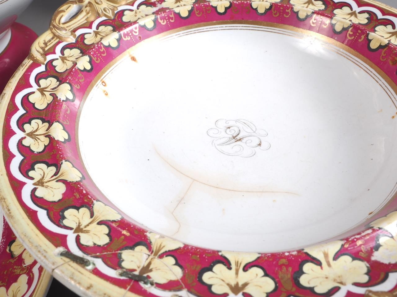 A late 19th century gilt decorated part dinner service for ten, formerly the property of General - Image 4 of 4