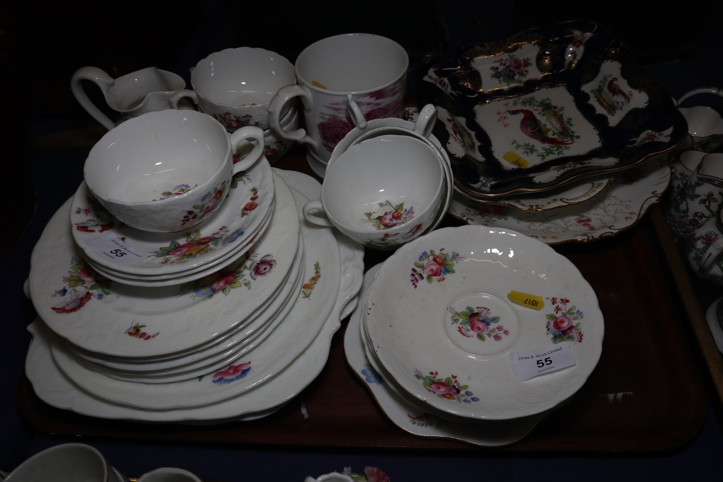 A collection of Coalport "Indian tree" bone china table wares, an early 20th century Coalport floral - Image 3 of 4