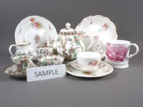 A collection of Coalport "Indian tree" bone china table wares, an early 20th century Coalport floral