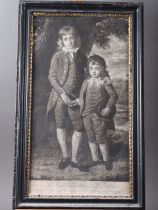 After Sir Geoffrey Kneller: an 18th century mezzotint, the Lord Buckhurst and Lady Mary Sackville,