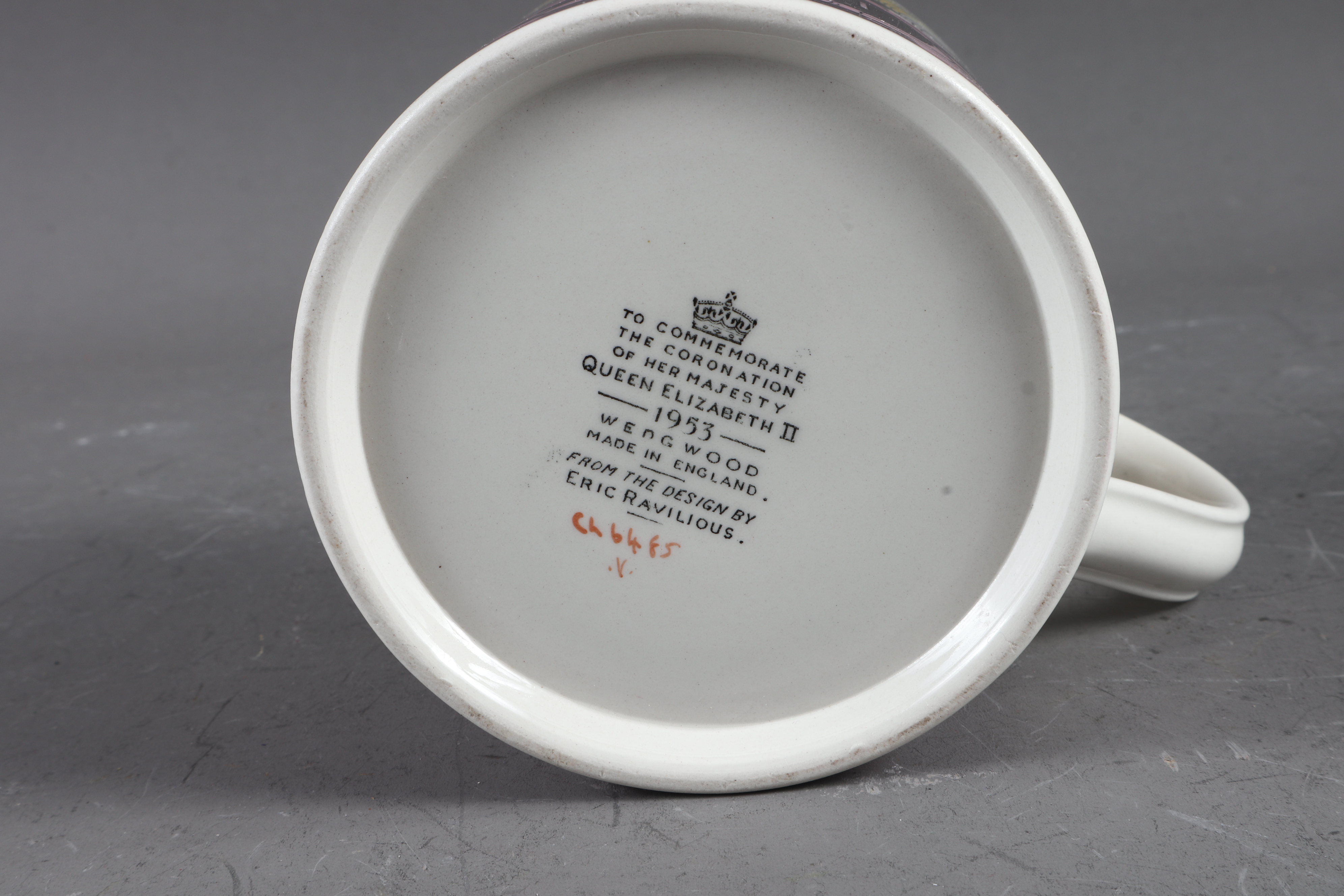 A Wedgwood 1953 commemorative mug, designed by Eric Ravilious, a Royal Copenhagen model of a cat, - Image 4 of 6