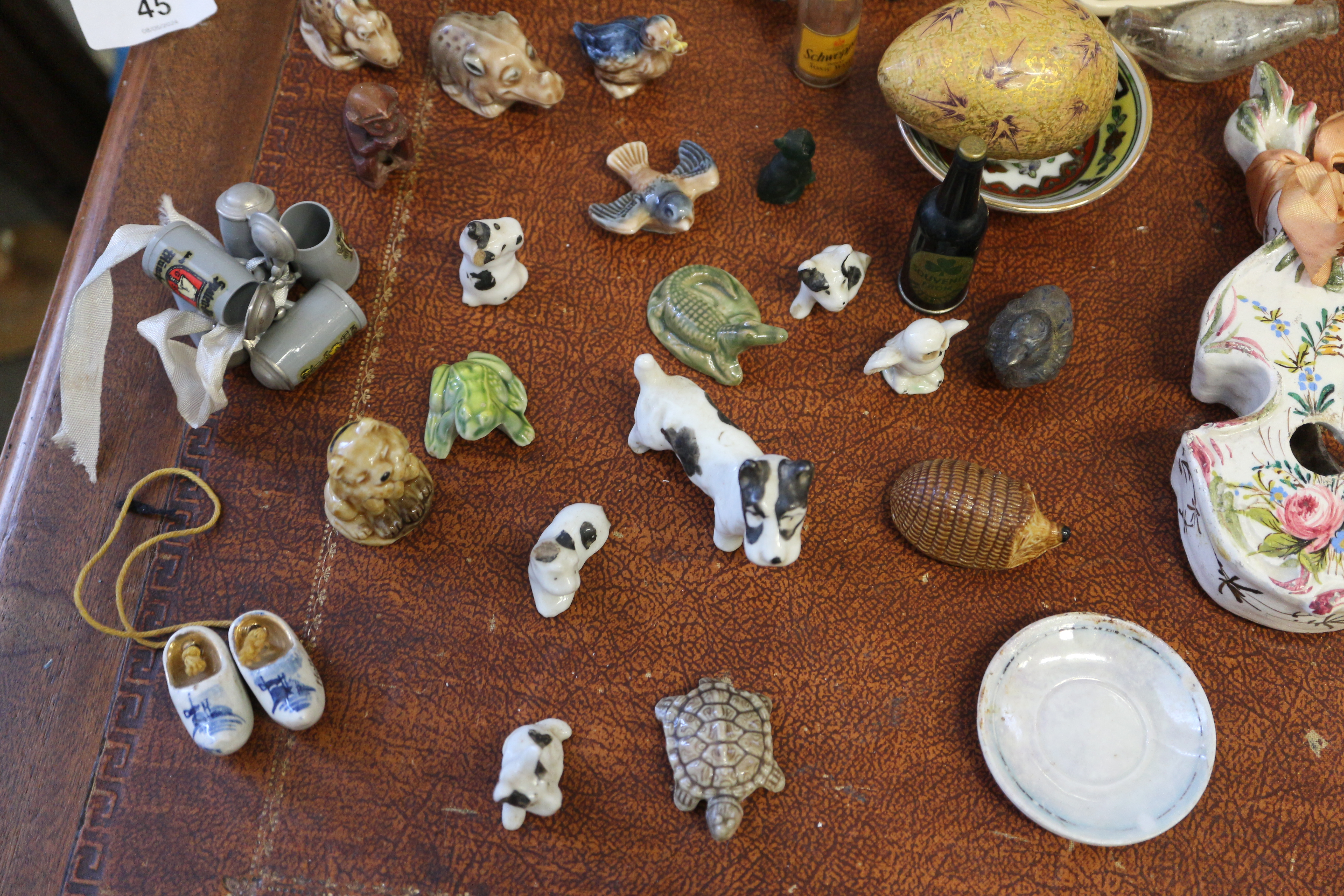 A collection of ceramic and other miniatures, Wade animals, etc - Image 3 of 9