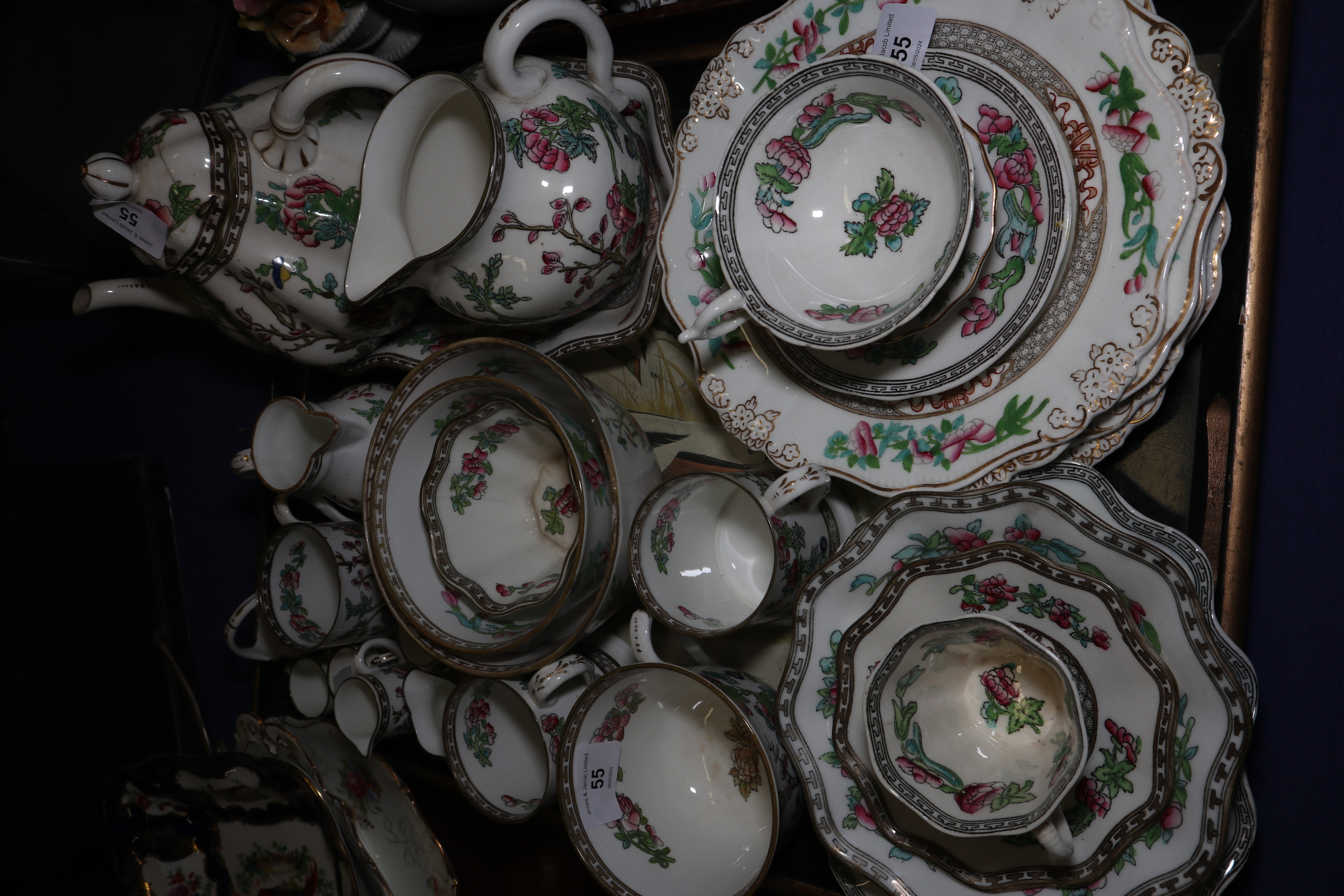A collection of Coalport "Indian tree" bone china table wares, an early 20th century Coalport floral - Image 4 of 4