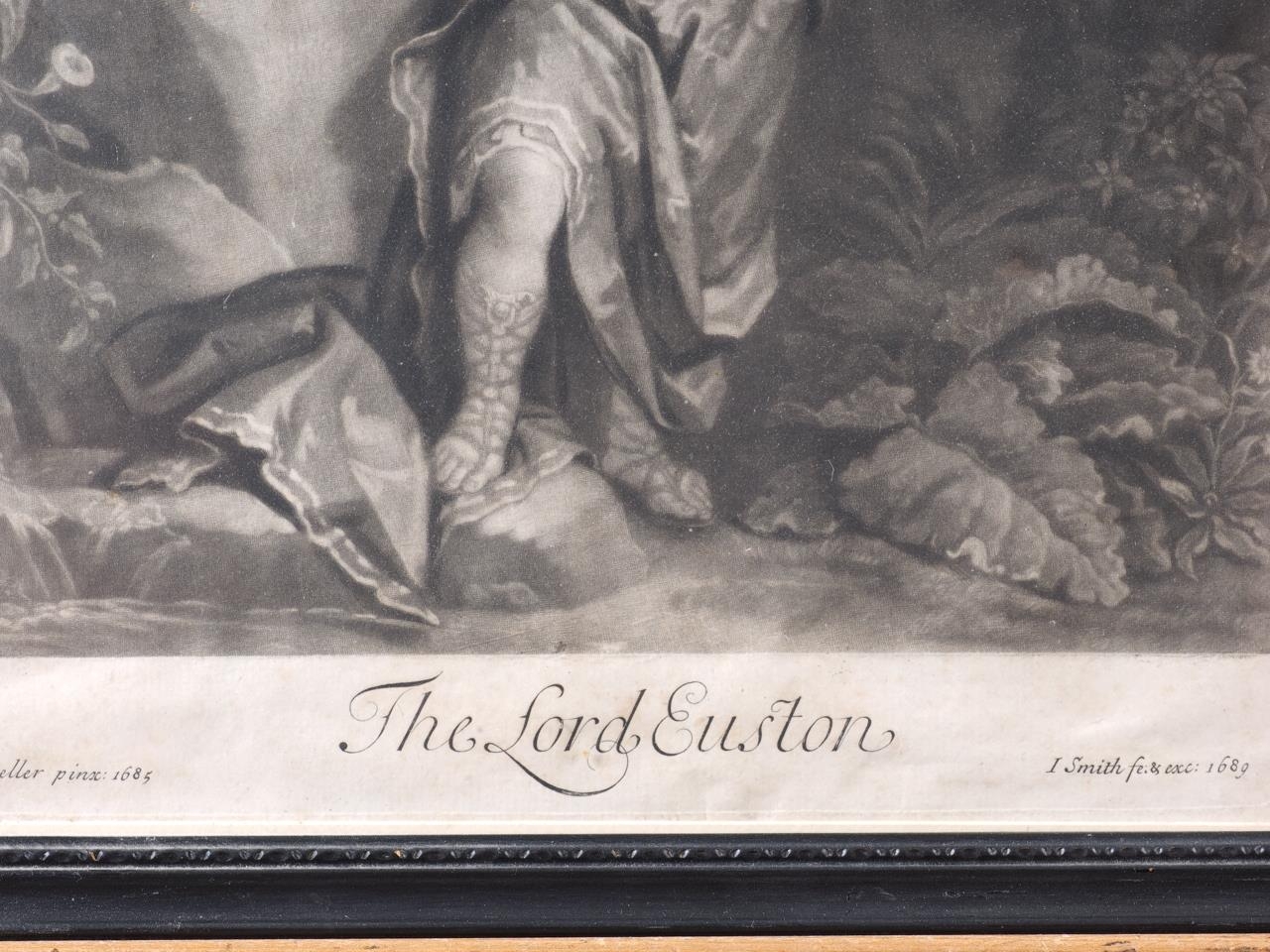After Sir Geoffrey Kneller: an 18th century mezzotint, the Lord Buckhurst and Lady Mary Sackville, - Image 8 of 14