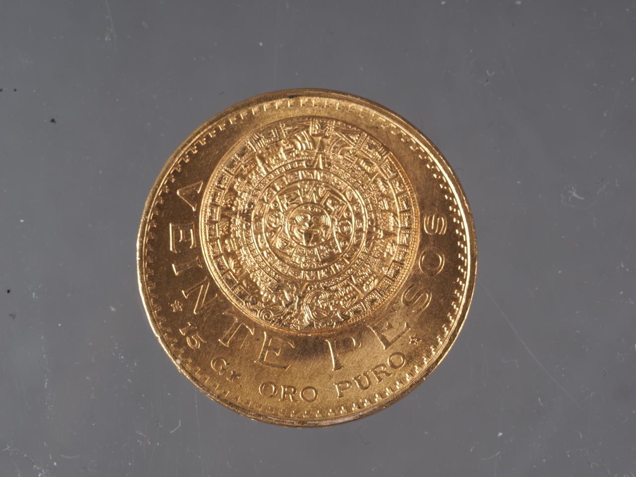 A Mexican 20 pesos gold coin, 16.8g - Image 2 of 2