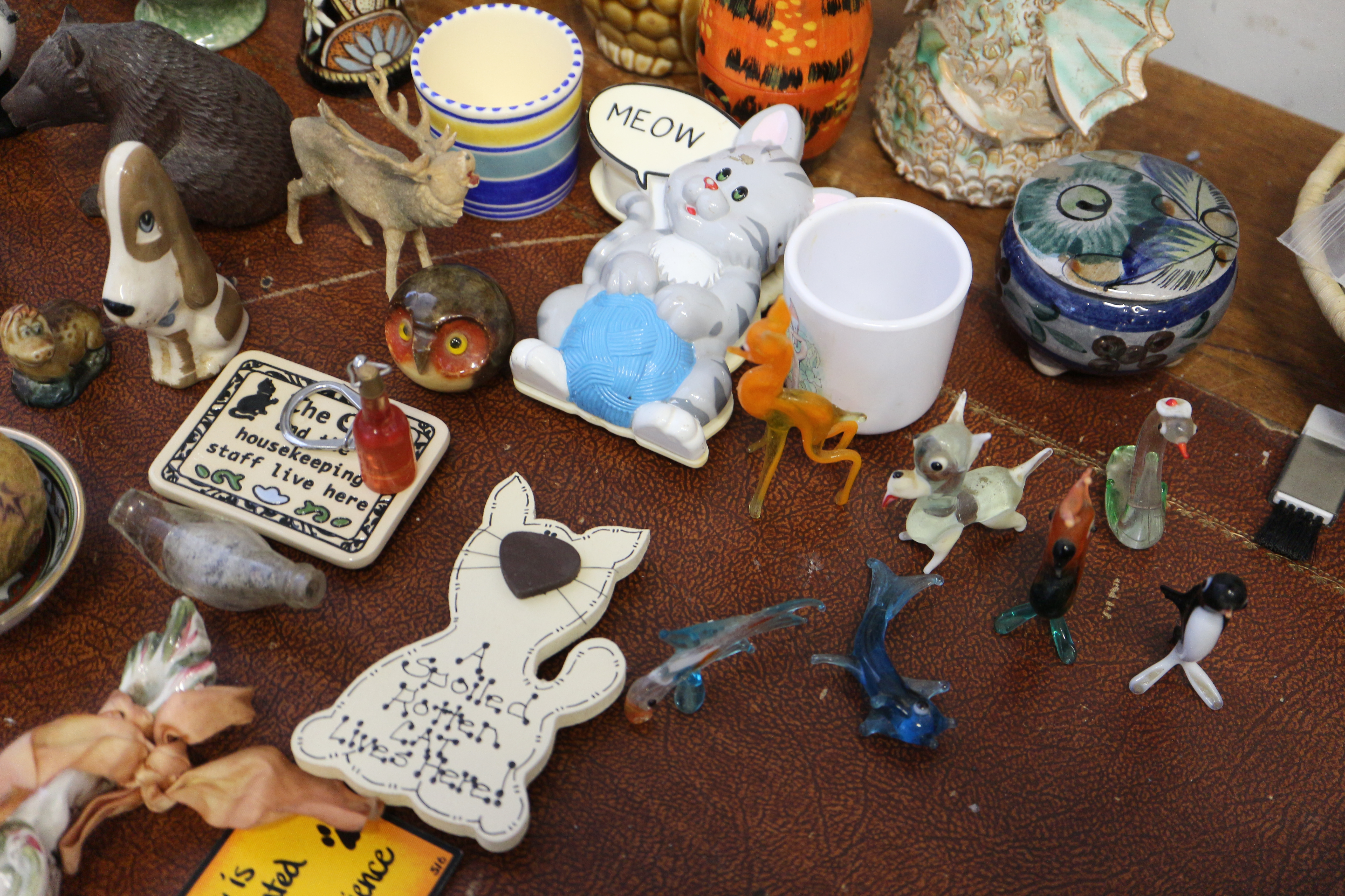 A collection of ceramic and other miniatures, Wade animals, etc - Image 5 of 9